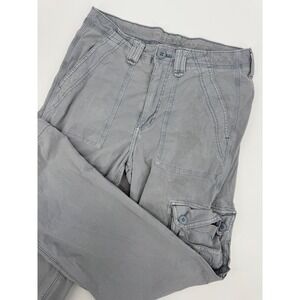American Eagle Cargo Pants Womens 6 Blue Baggy Jogger Stretch Y2K